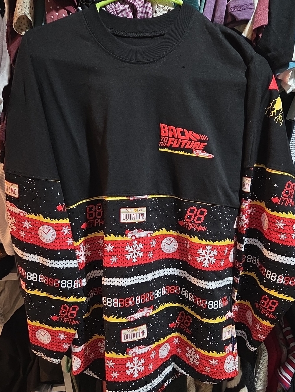 Spirit Jersey Back to the Future Holiday Christmas Universal Studios